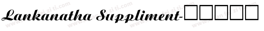 Lankanatha Suppliment字体转换